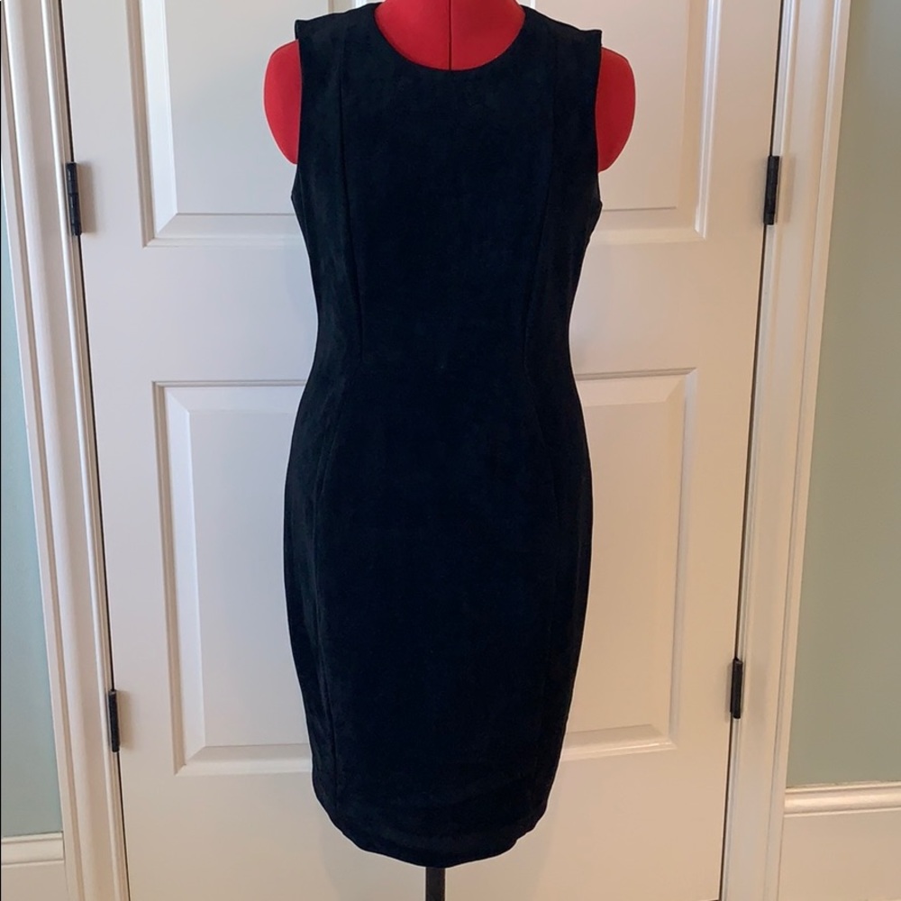 Faux Suede Calvin Klein Dress
